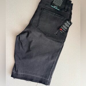 LuLaRoe Distressed Black Denim Women's Bermuda Shorts